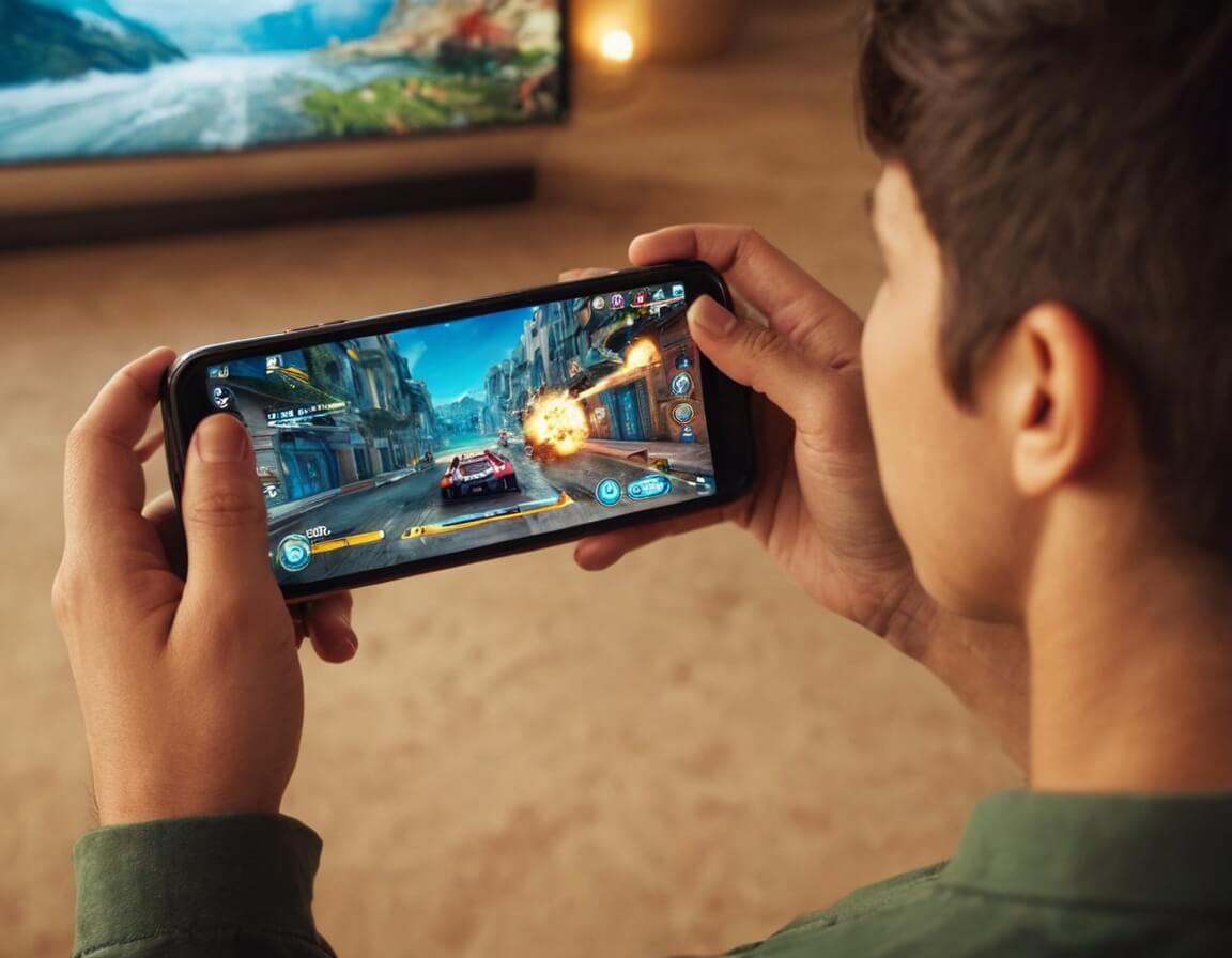 Dynamic screenshot of Cricket League game with Indian stadium crowd